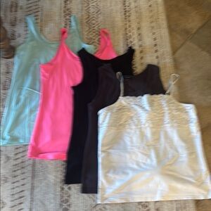 Set of Five Tank Tops in Various Colors